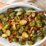 Cavolini di Bruxelles con castagne