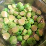 Cavolini di Bruxelles e castagne allo zenzero