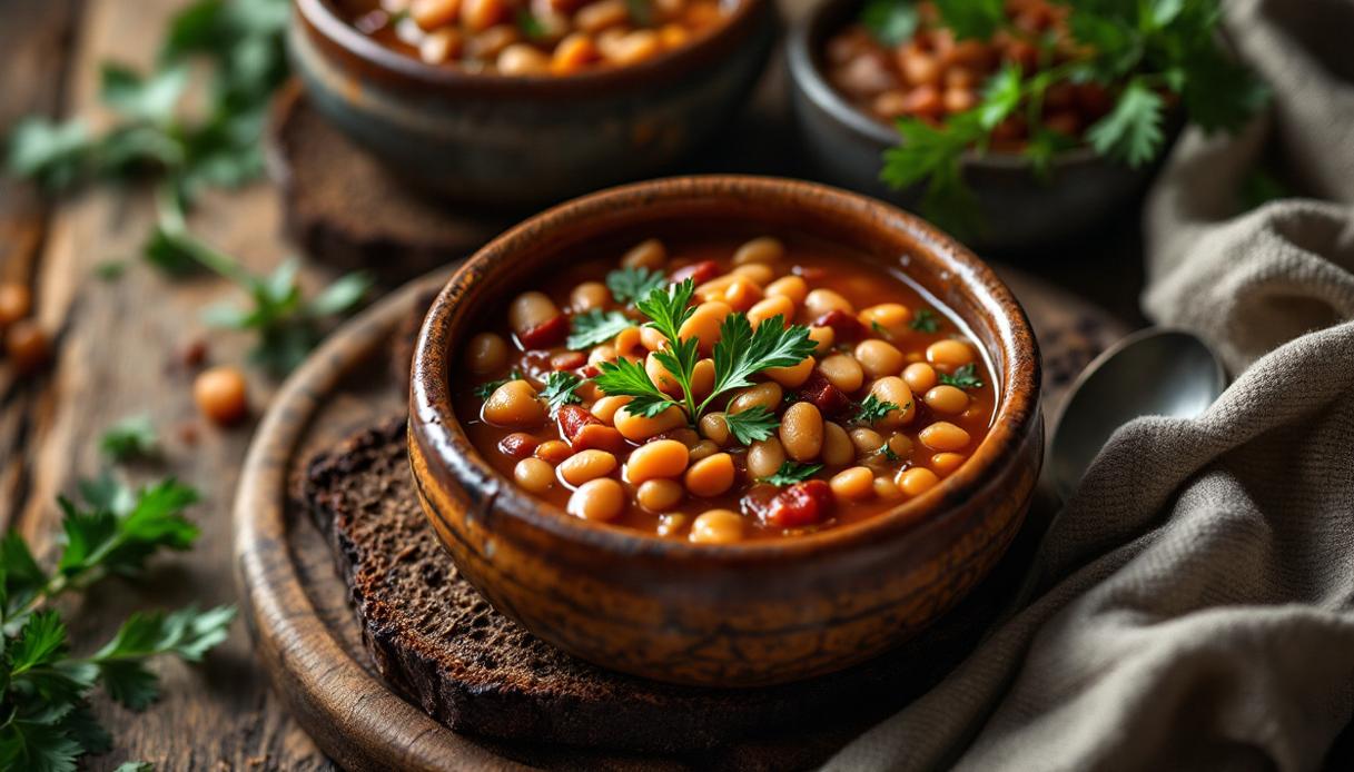 Ciorba de fasole, zuppa di fagioli romena