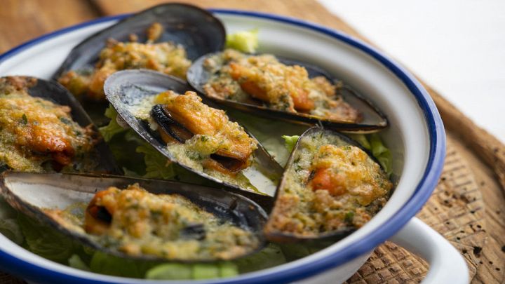 Cozze con burro all'aglio