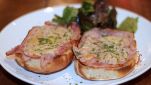 Crostoni di pane con pancetta