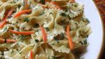 Farfalle con verdure al limone