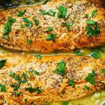 Filetti di trota salmonata al cognac