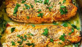 Filetto di trota salmonata al cognac