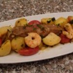 Gallinelle di mare con patate e zafferano