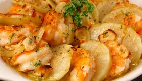 Gamberetti con patate