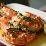 Gamberi all’aglio in salsa piccante