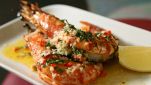 Gamberi all'aglio in salsa piccante