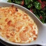 Gratin di pesce e frutti di mare