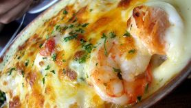 Gratin di pesce e frutti di mare