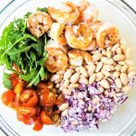 Insalata di gamberi e arancia