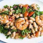 Insalata di gamberi e arancia