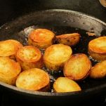 Insalata tiepida con patate fritte