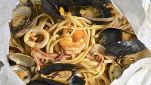 Linguine al cartoccio ai frutti di mare