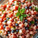 Mele rosse con insalata