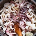 Minestra di lenticchie e calamari