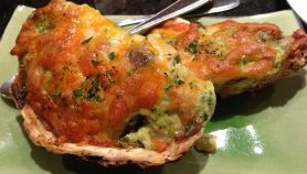 Ostriche gratinate ai funghi