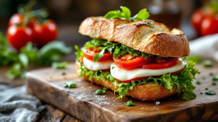 Panino alla caprese