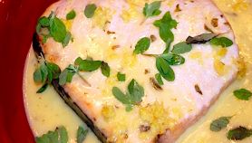 Pesce spada al burro bianco