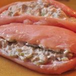 Petto di pollo farcito con formaggio e finocchio