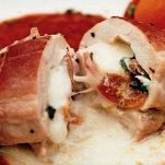 Petto di pollo farcito con formaggio e finocchio