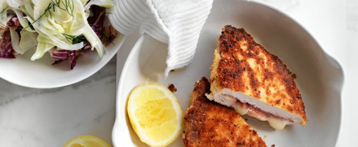 Petto di pollo farcito con formaggio e finocchio