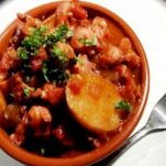 Polpo in salsa di pomodoro piccante