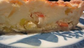 Quiche porri e gamberetti