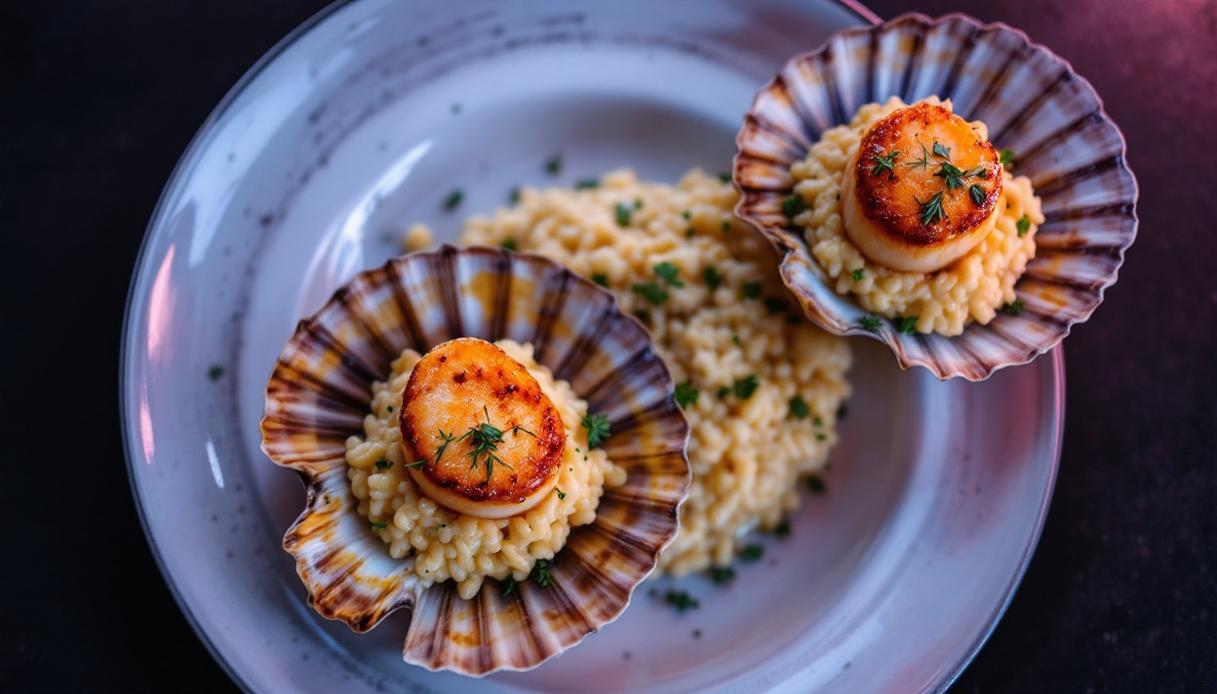 Risotto alle capesante
