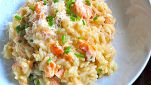 Riso con salmone fresco