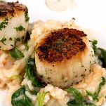 Riso capesante e rucola