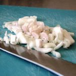 Riso con noci su crema di zucca