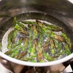 Risotto con polpo e asparagi