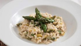 Risotto con polpo e asparagi