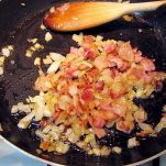 Risotto spinaci e pancetta