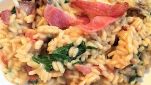 Risotto spinaci e pancetta