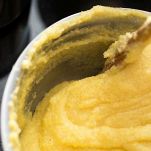 Rognone alla diavola con medaglioni di polenta