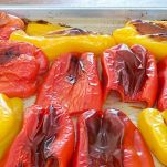 Spaghetti peperoni e mozzarella