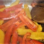 Spaghetti peperoni e mozzarella