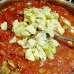 Sugo con carciofi e funghi