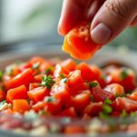 L'aggiunta del pomodoro