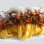 Tagliatelle con bocconcini di manzo