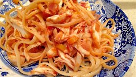 Tagliatelle agli scampi e funghi