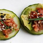 Tartare di tonno con melanzane