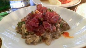 Tartare tonno e melanzane