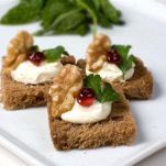 Tartine al formaggio e Brandy