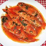 Triglie fritte in salsa