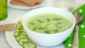 Zuppa di cetriolo fredda