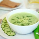 Zuppa di cetriolo fredda
