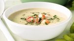 Zuppa di code di gamberi